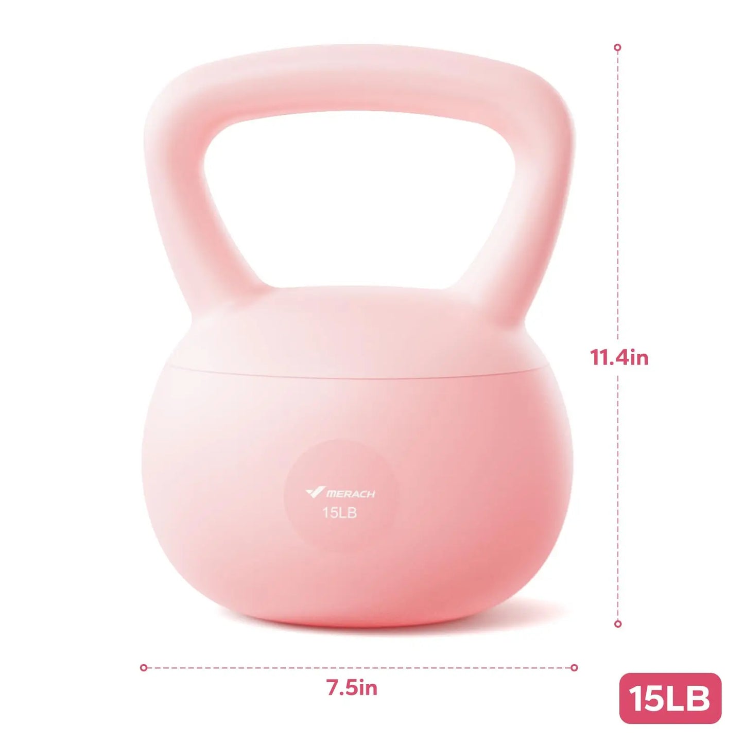 MERACH Soft Kettlebell Non Slip Wide Grip Cushioned Handle