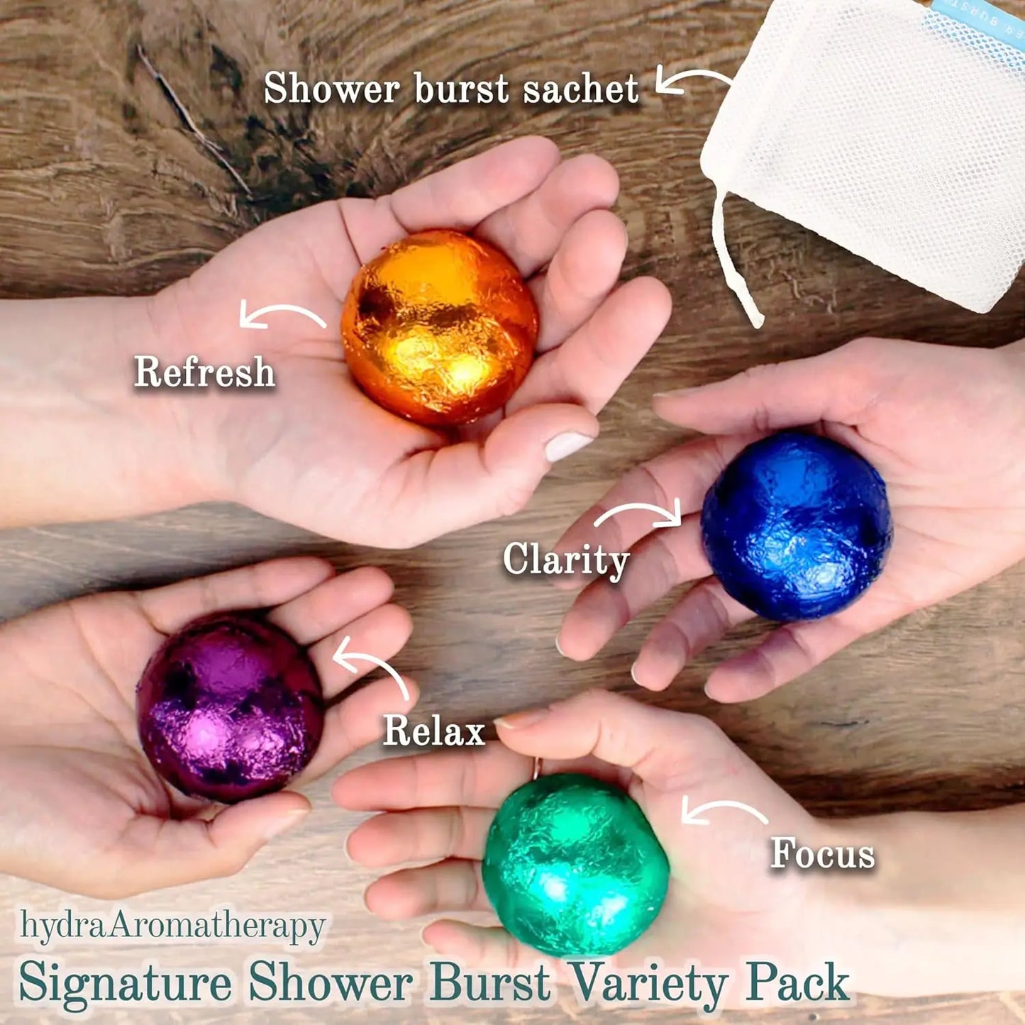 Aromatherapy Shower Burst Variety Pack 100 Percent Pure Essential Oils