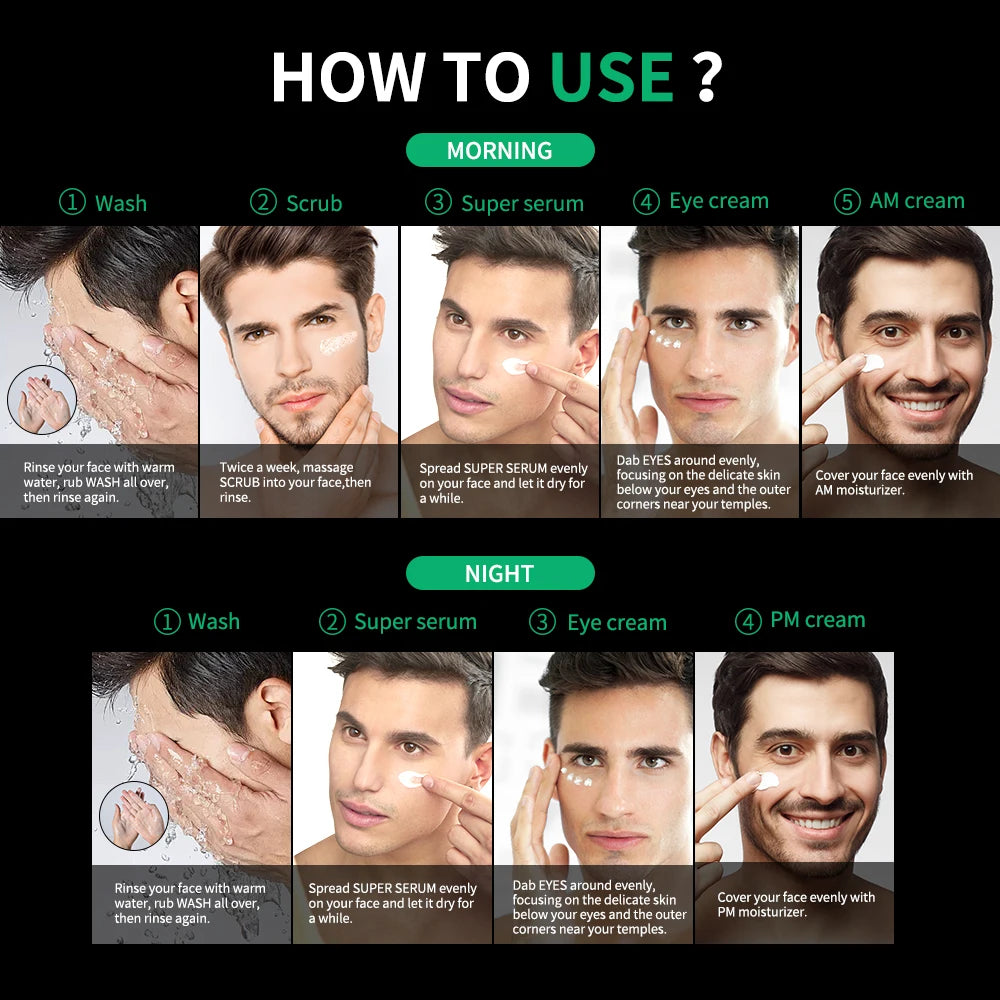 Ibcccndc Lakerain Men Skin Care Kit Oil Control Hydrate