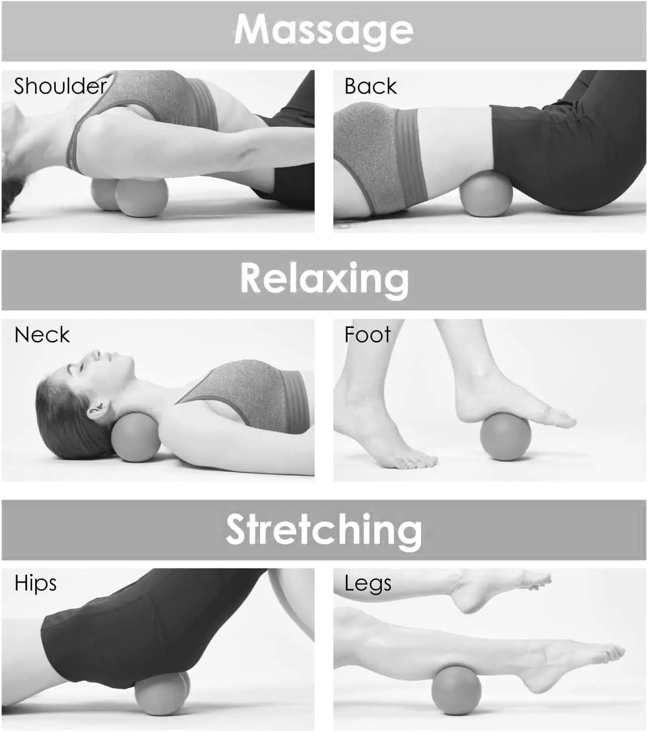 Peanut Massage Ball Roller For Myofascial Release And Trigger Point Therapy