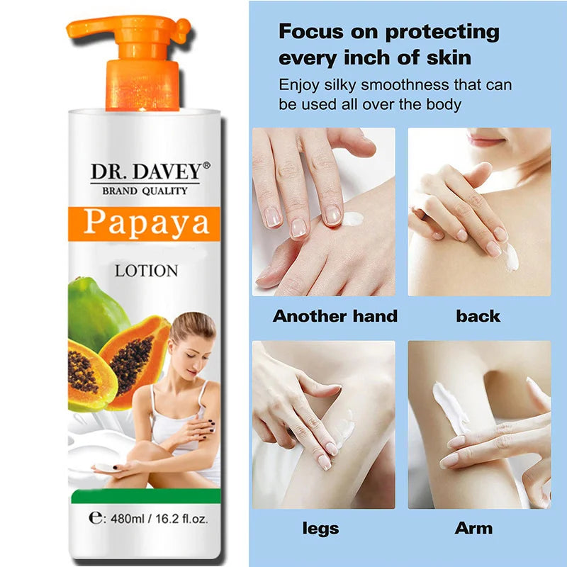 DR.DAVEY Papaya Body Lotion And Handmade Soap Bundle