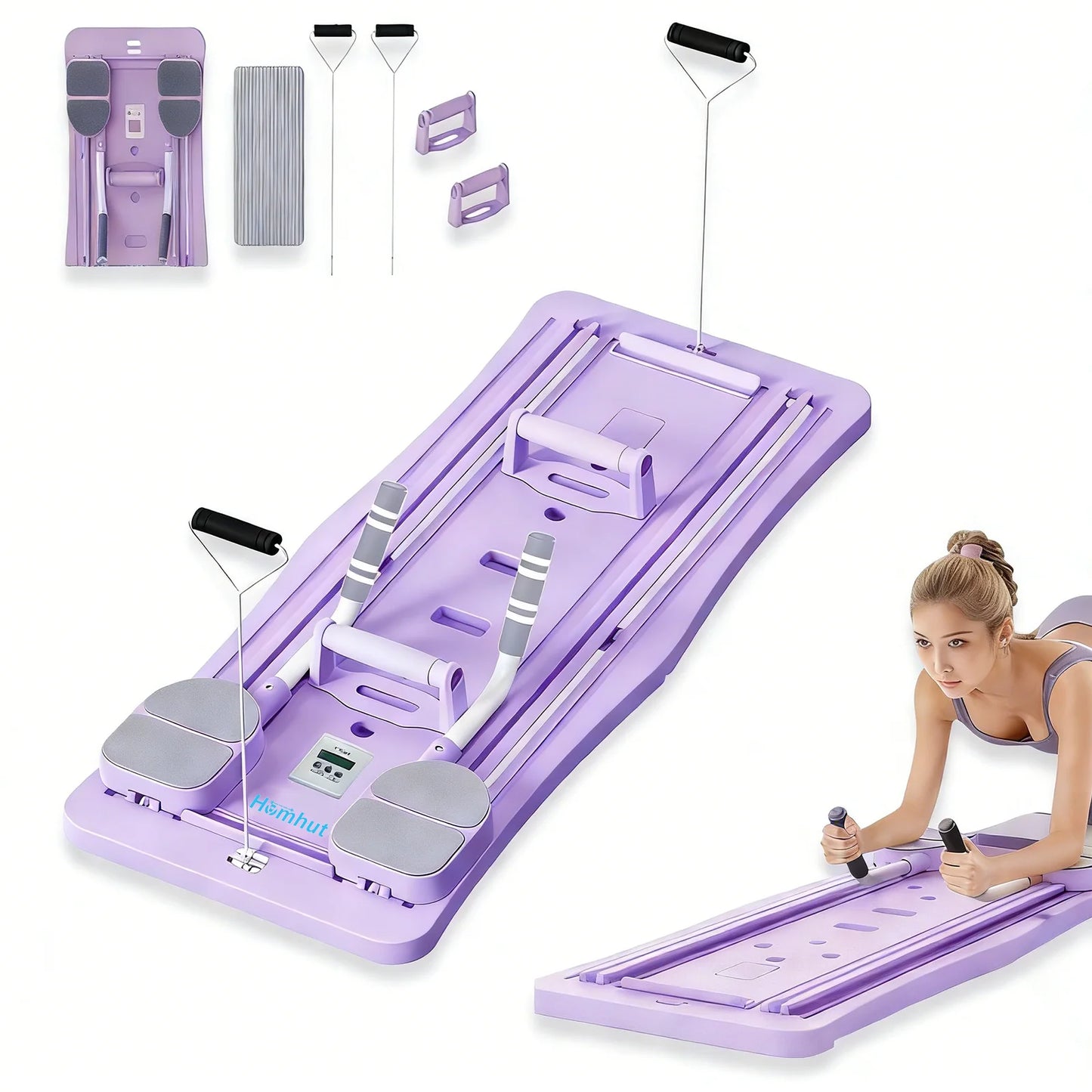 Foldable Multifunctional Pilates Board For Core Training