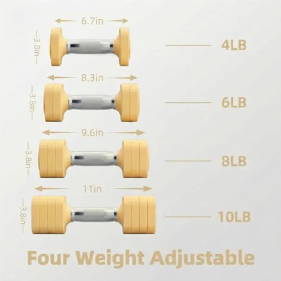Dumbbell Set For Home Gym Five In One Free Weights