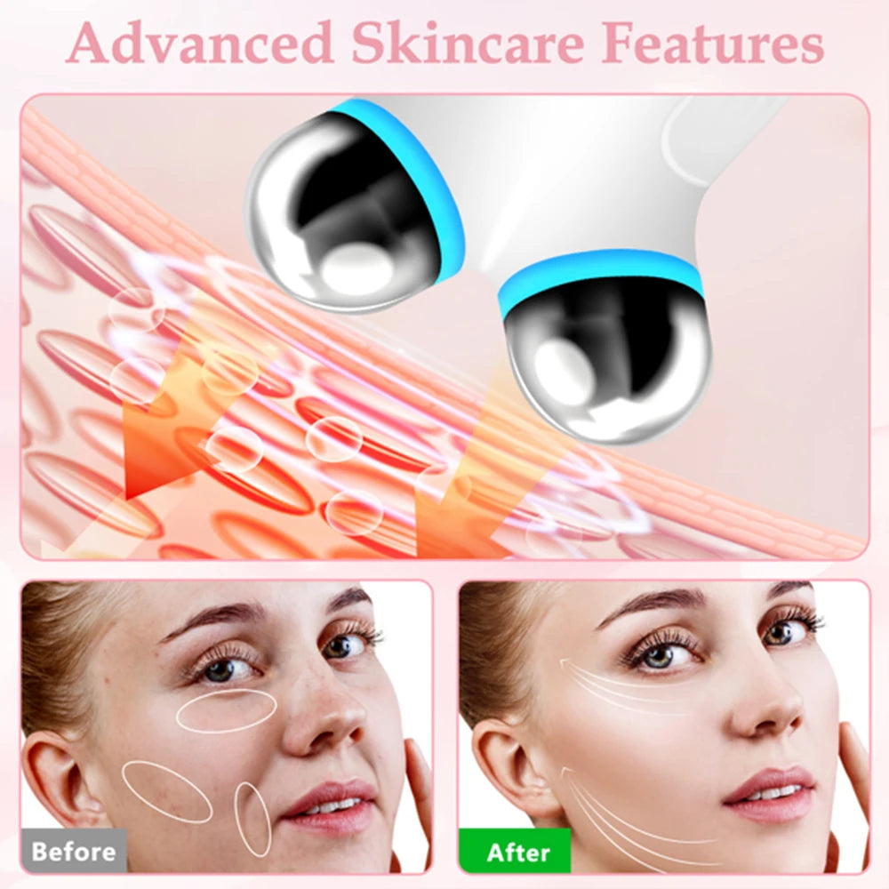 Microcurrent Facial Device For Anti Aging And Wrinkle Reduction