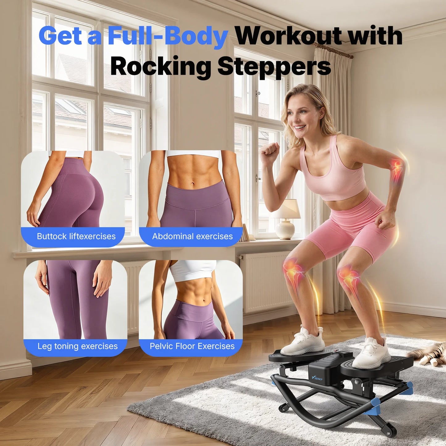 Merach Noiseless Ab Twist Stepper For Core And Waist Fitness