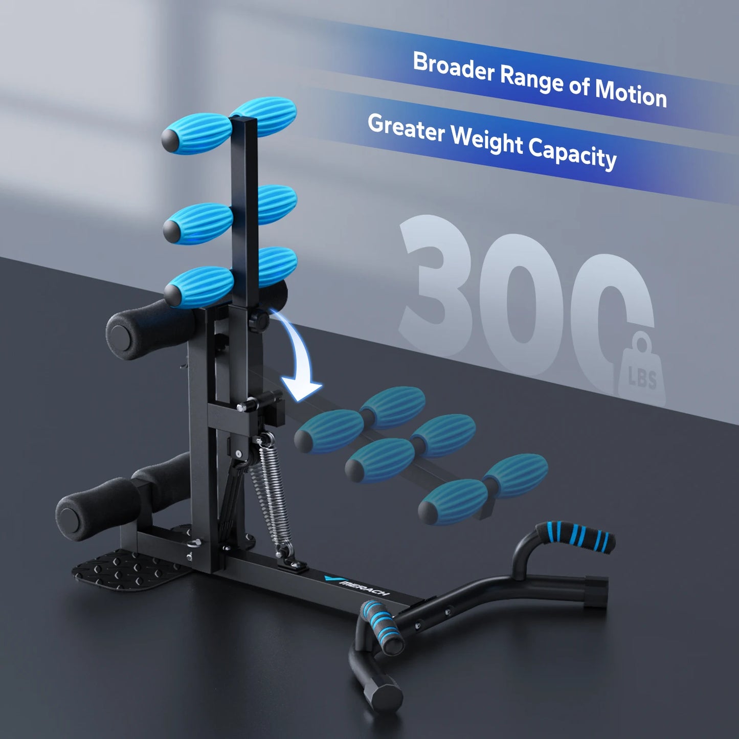 MERACH Deep Squat Machine Adjustable Glutes Trainer for Legs Core