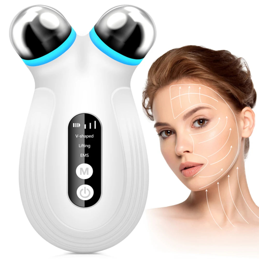 Microcurrent Facial Device For Anti Aging And Wrinkle Reduction
