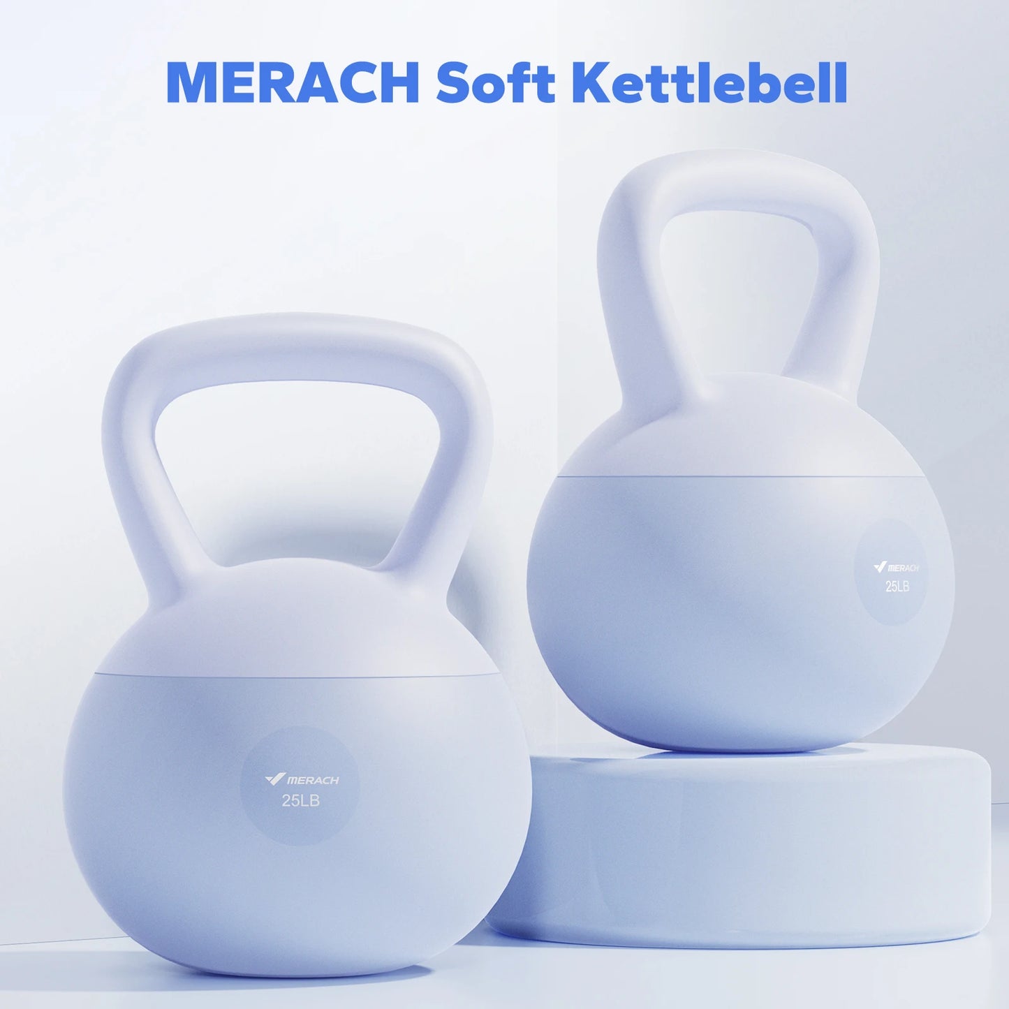 MERACH Soft Kettlebell Non Slip Wide Grip Cushioned Handle