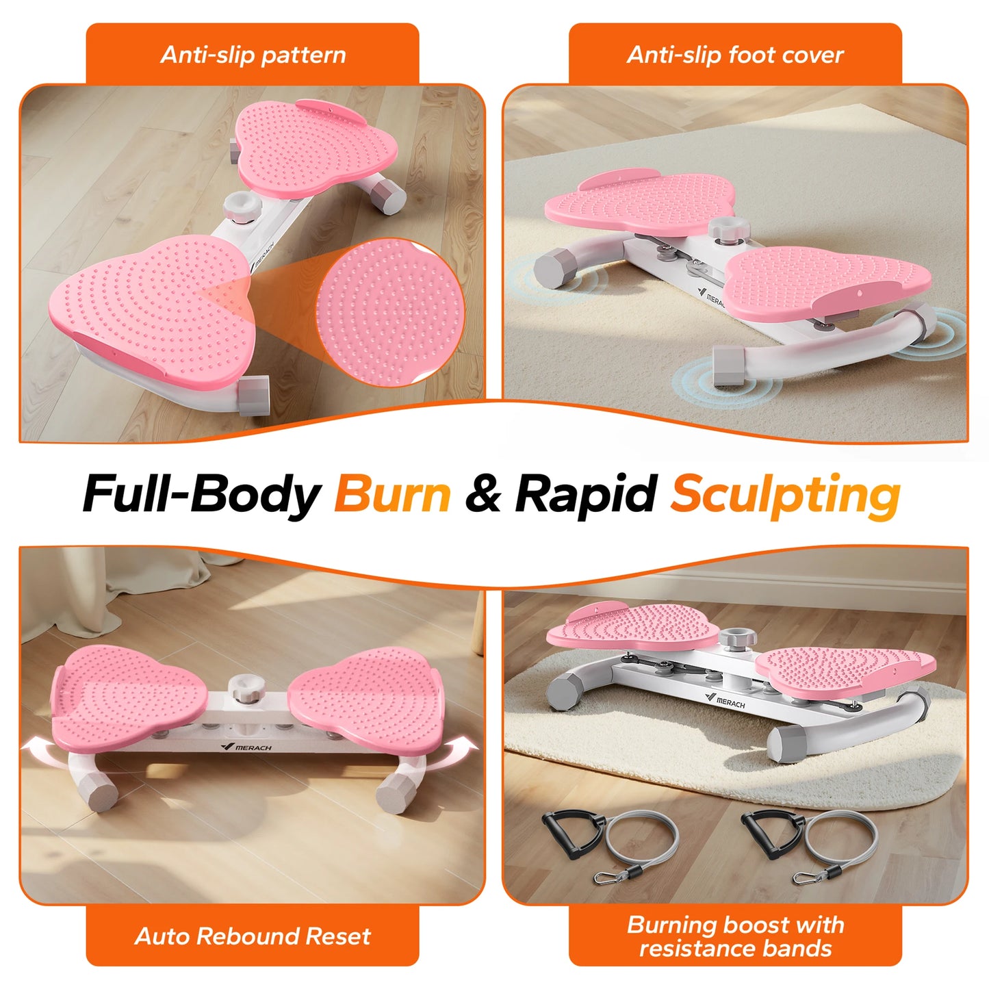 MERACH Waist Twisting Fitness Tool Twist Board For Core Workout