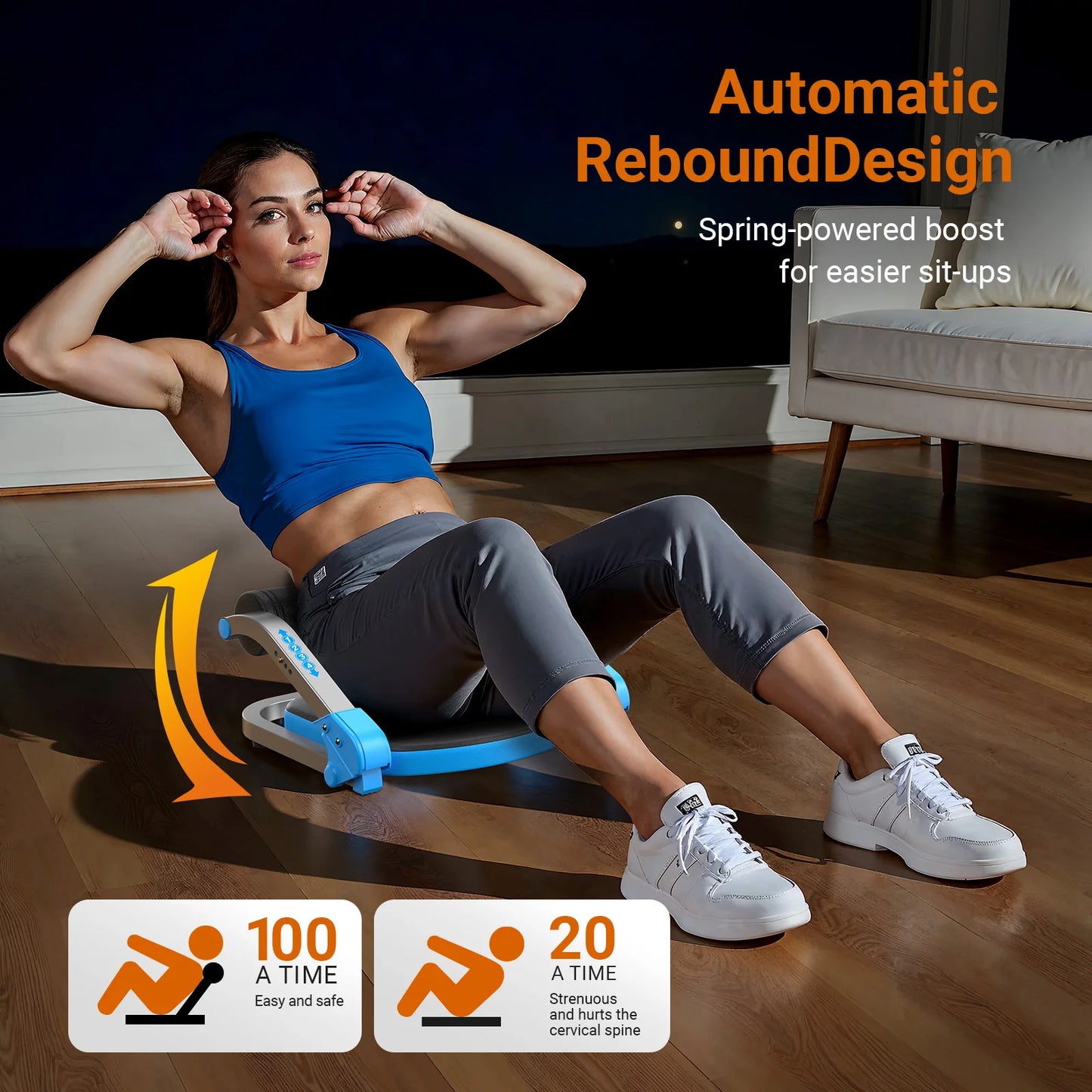 MERACH Ab Machine For Stomach Workout With Adjustable Resistance