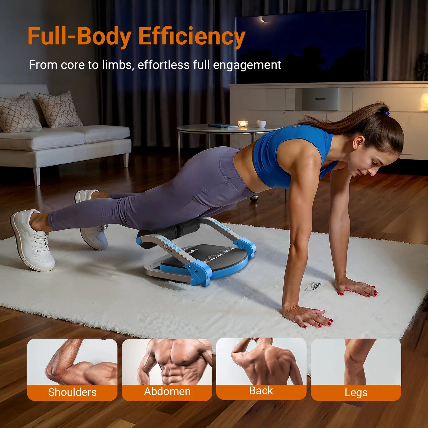MERACH Ab Machine For Stomach Workout With Adjustable Resistance