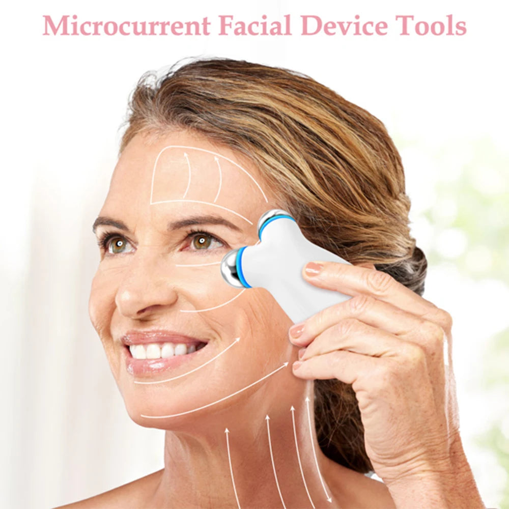 Microcurrent Facial Device For Anti Aging And Wrinkle Reduction
