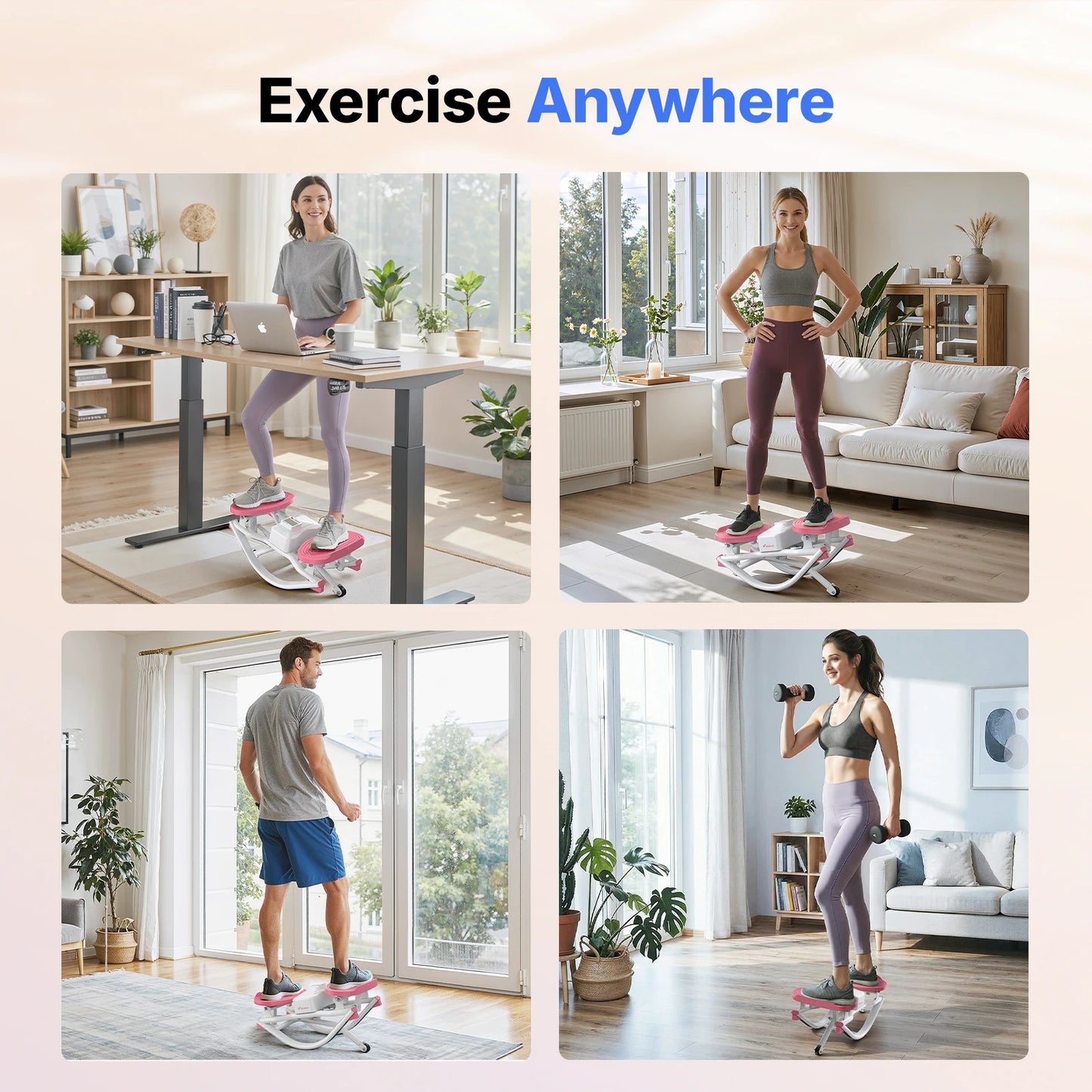 Merach Noiseless Ab Twist Stepper For Core And Waist Fitness