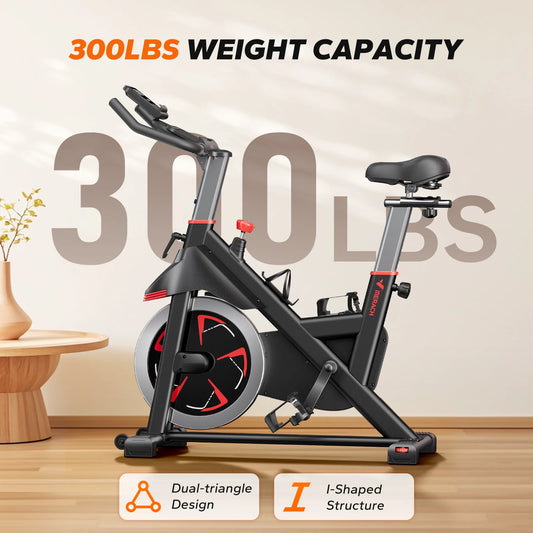 MERACH S38B2 Indoor Cycling Bike With Magnetic Resistance App 300 Lbs Capacity