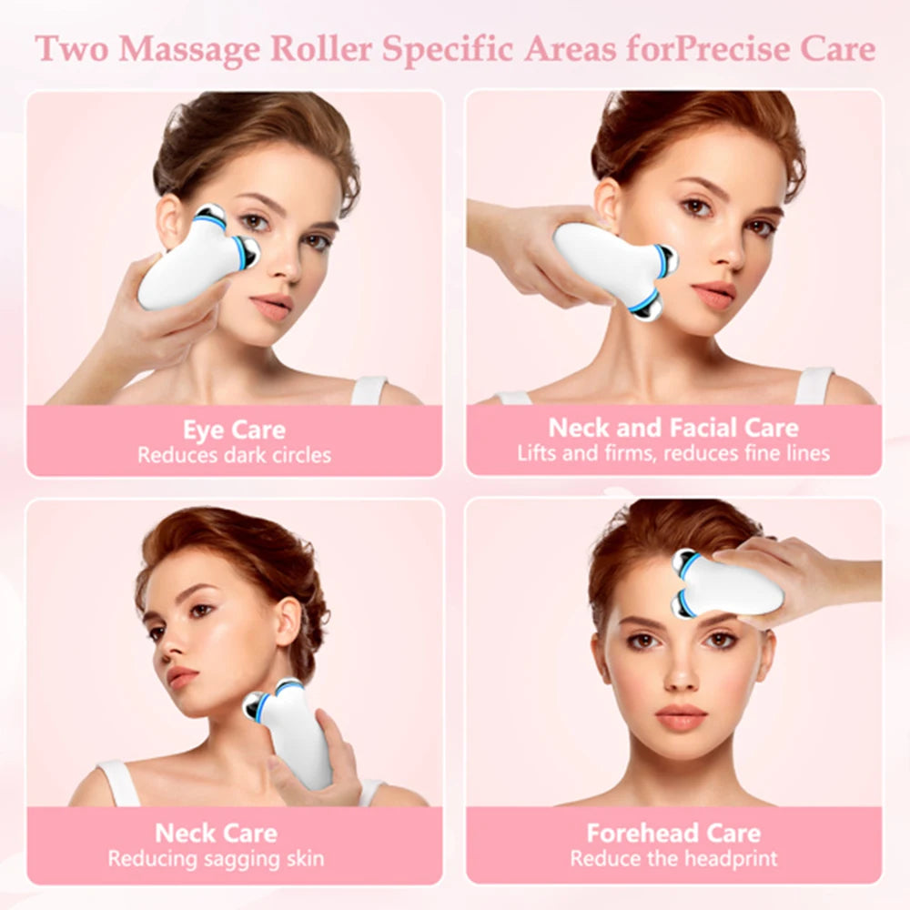 Microcurrent Facial Device For Anti Aging And Wrinkle Reduction
