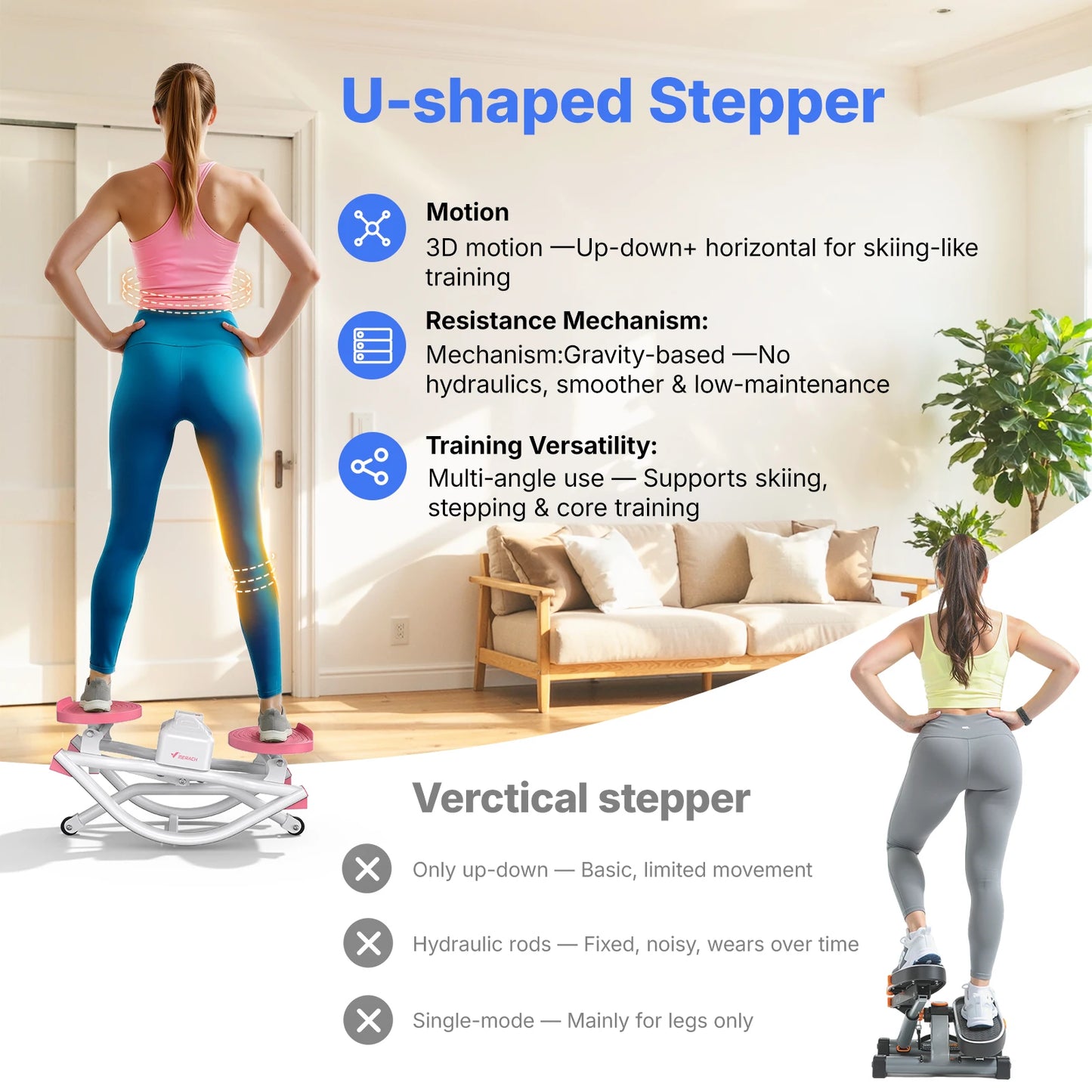 Merach Noiseless Ab Twist Stepper For Core And Waist Fitness