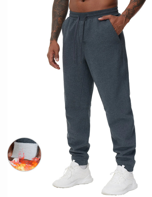 THE GYM PEOPLE Men's Fleece Tapered Jogger Sweatpants With Pockets