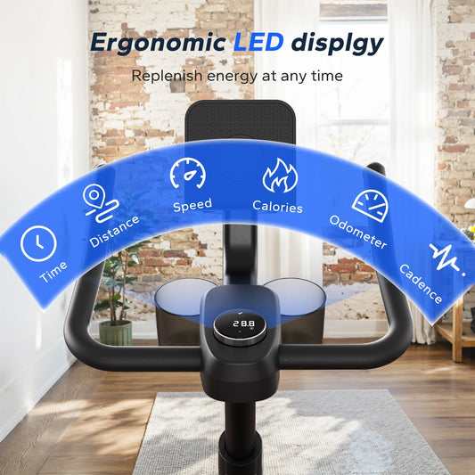 MERACH Magnetic Indoor Exercise Bike With Brake And App