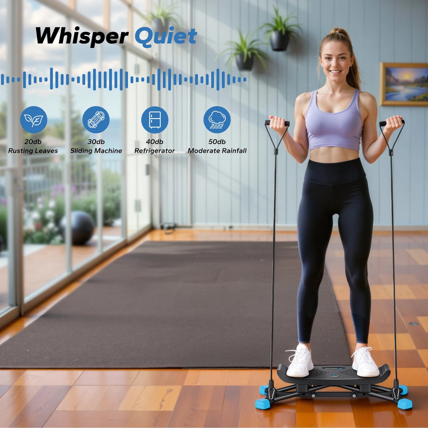 MERACH Ski Machine Simulated Ski Training for Full-Body Cardio Fitness