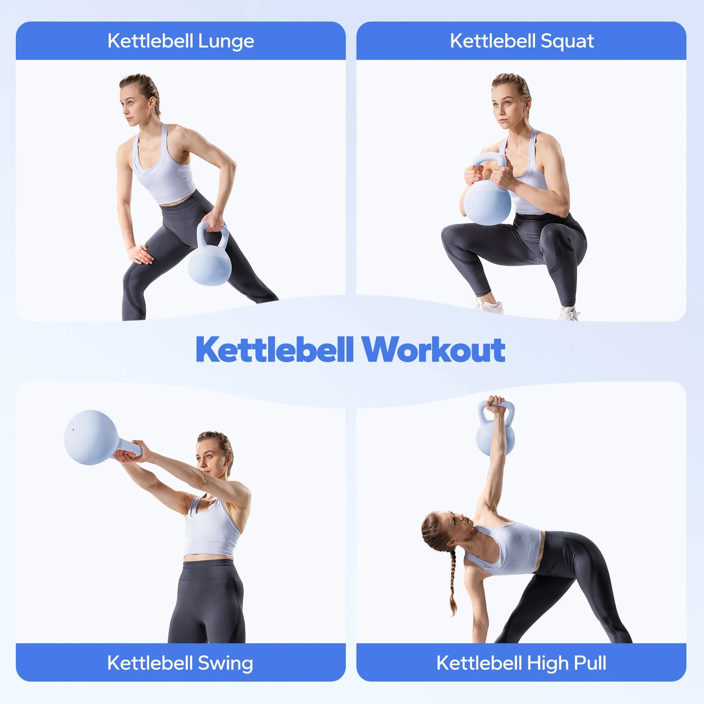 MERACH Soft Kettlebell Non Slip Wide Grip Cushioned Handle