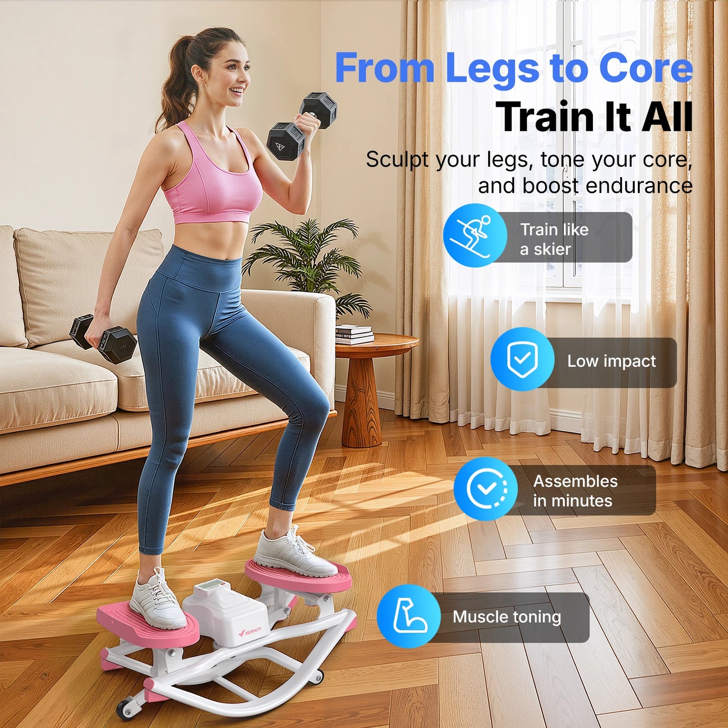 Merach Noiseless Ab Twist Stepper For Core And Waist Fitness