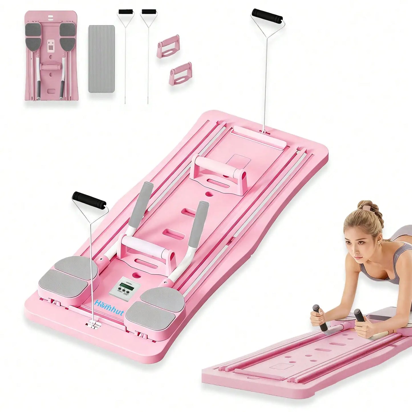 Foldable Multifunctional Pilates Board For Core Training