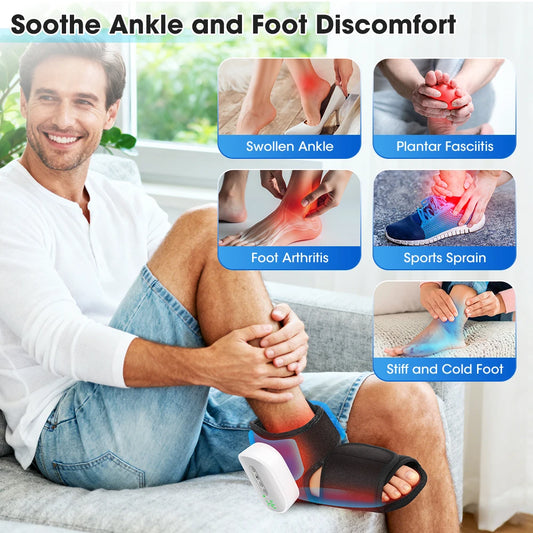 PASTSKY Cordless Electric Foot Massager With Air Compression Heating