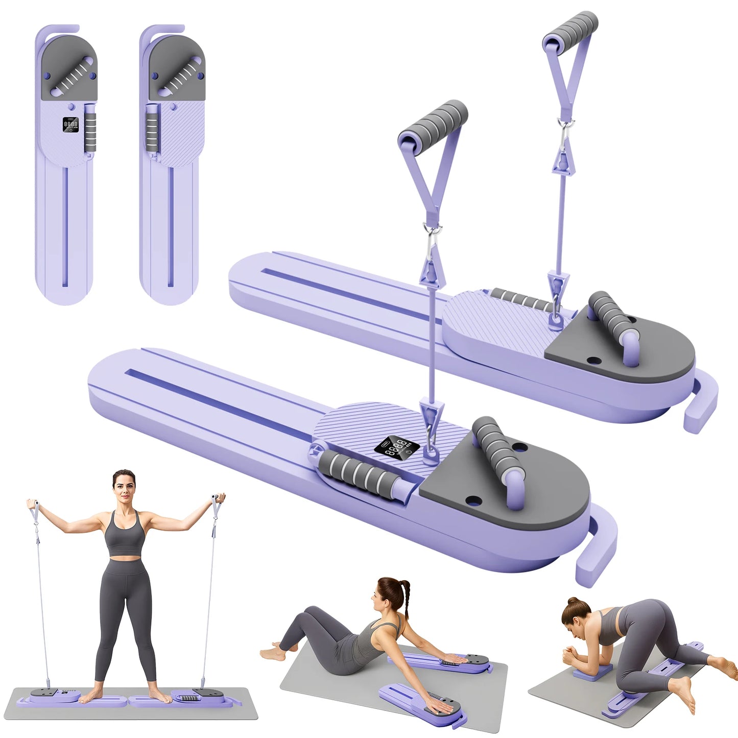 Pilates Reformer Board AB Portable Split Resistance Gym Equipment
