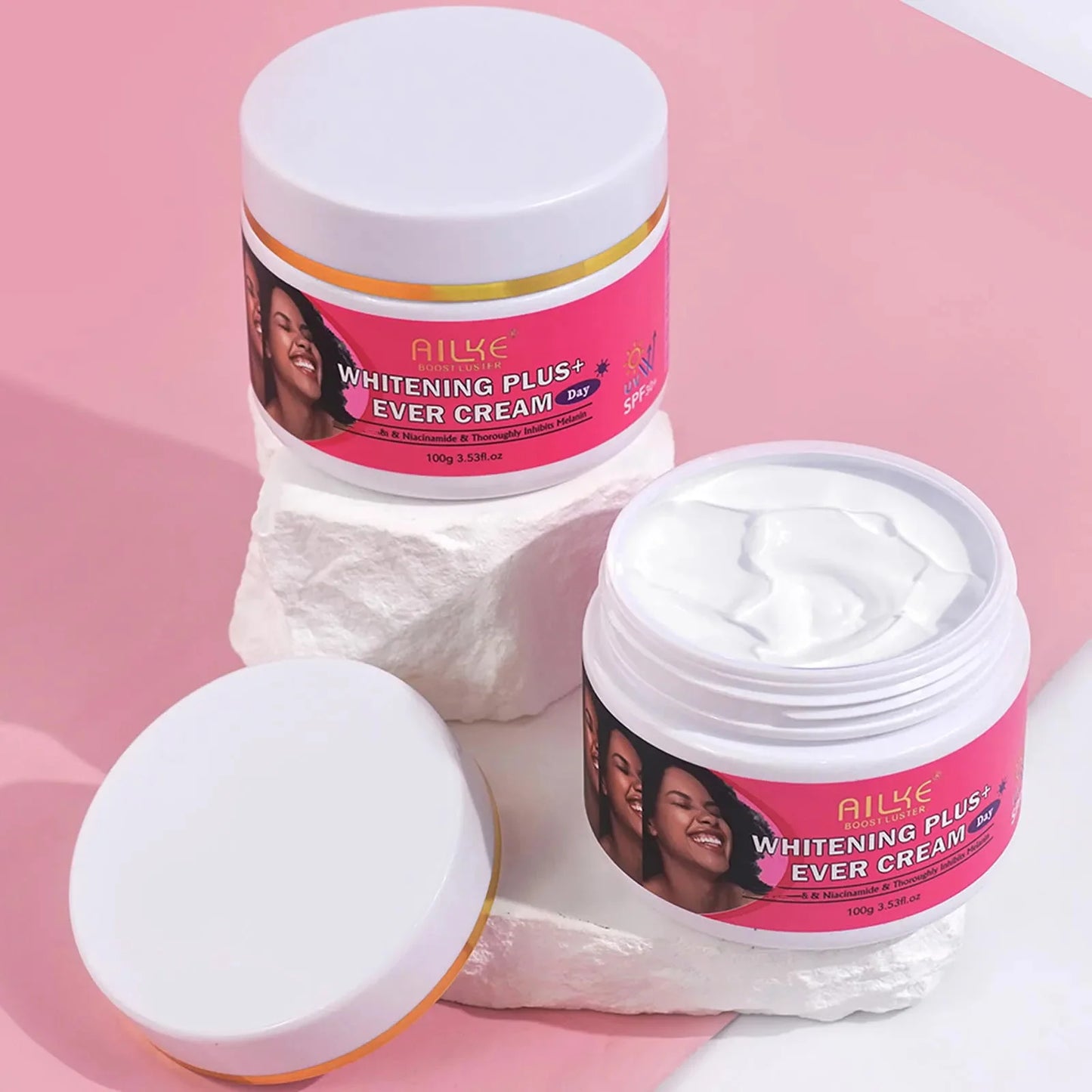 AILKE Whitening Face Cream Brighten Skin Moisturizing Organic Niacinamide