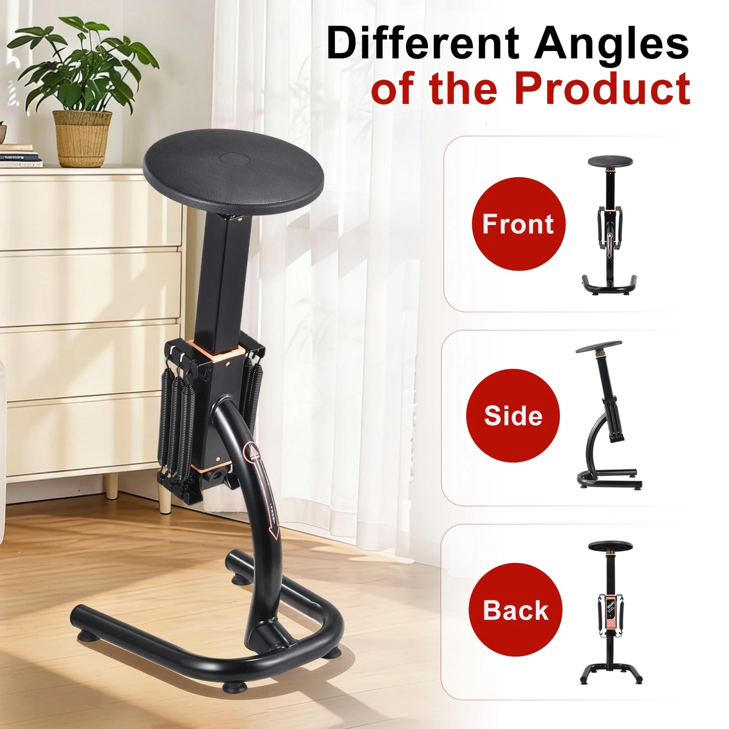 Height Adjustable Squat Machine And Glute Trainer For Home Gym