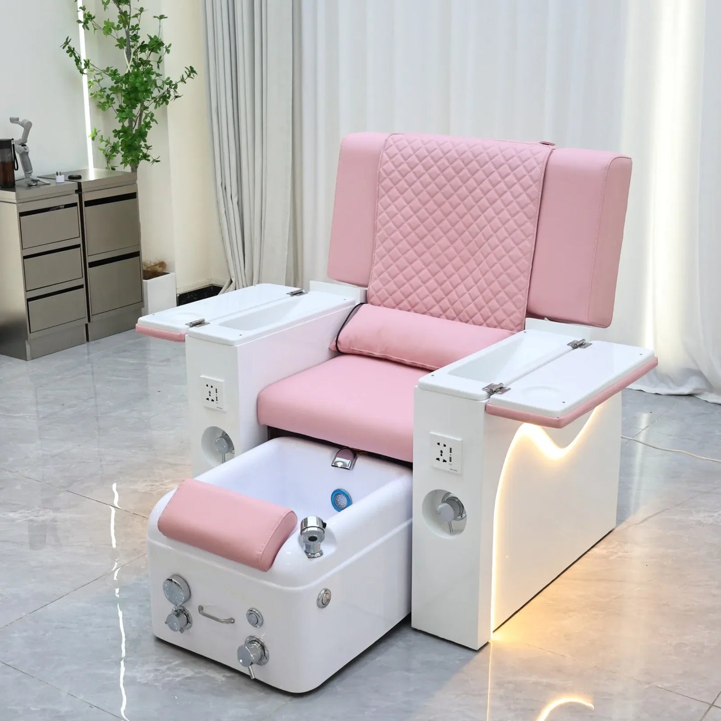 Reclining Foot Spa Massage Sofa With Automatic Back Massage Chair