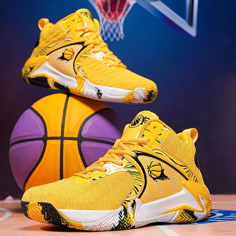 Louis Kadhr Mens Basketball Shoes Lightweight Breathable Anti Slip
