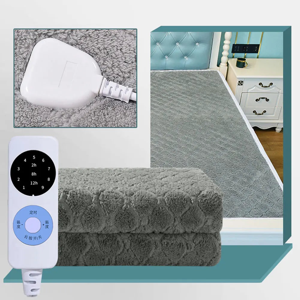 APWIKOGER Intelligent Electric Heated Blanket Portable Smart Warmer