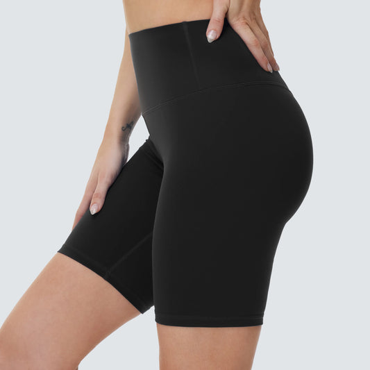 THE GYM PEOPLE Women's High Waist Tummy Control Yoga Shorts