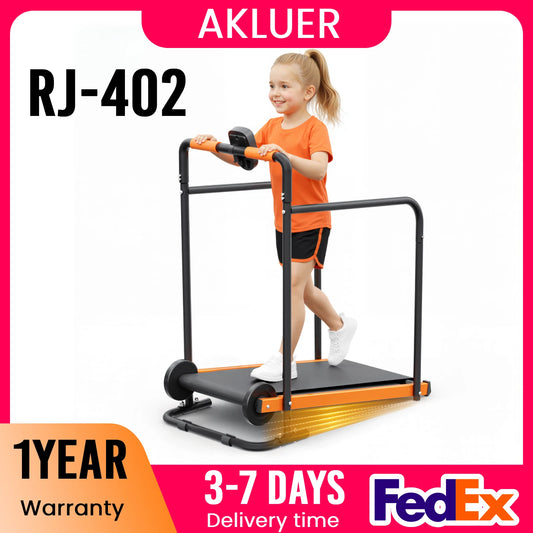 AKLUER Kids Walking Pad Treadmill Non Electric Self Propelled Gym