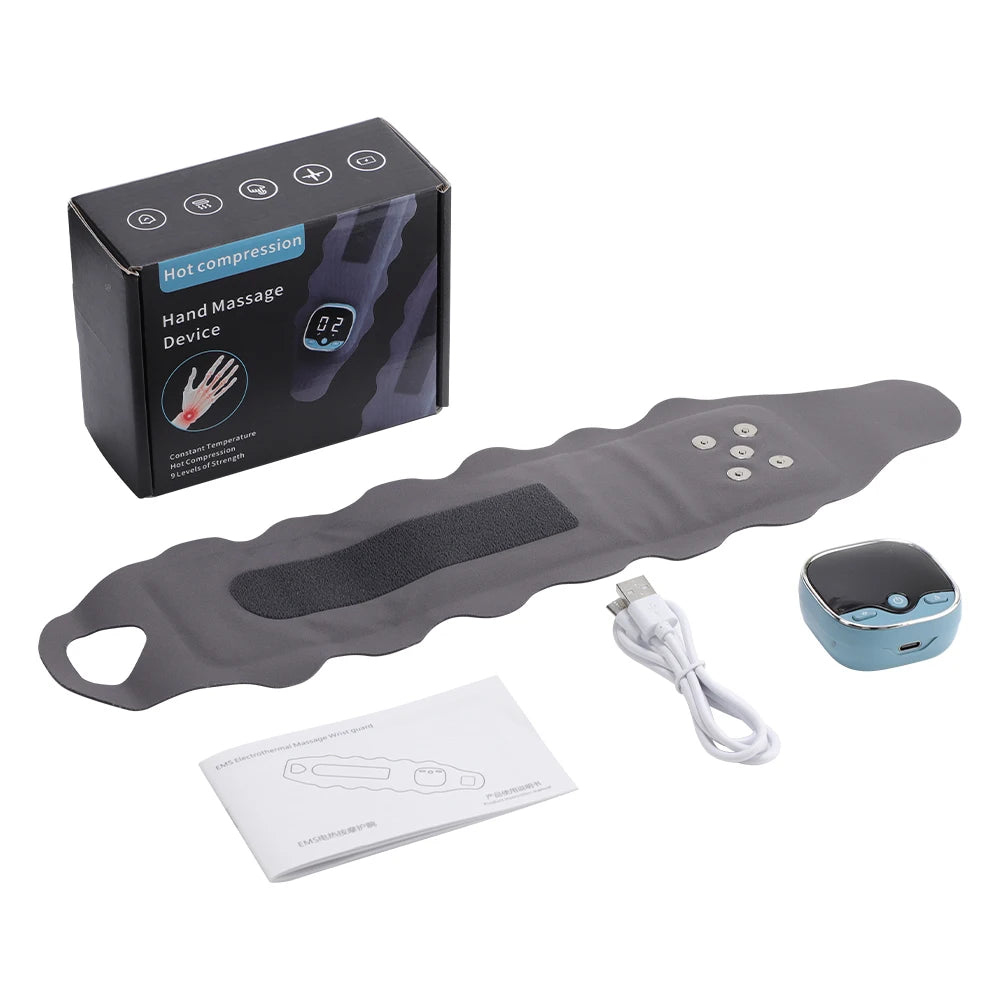 Hailicare Wireless Ems Wrist Massager Electric Heating Support