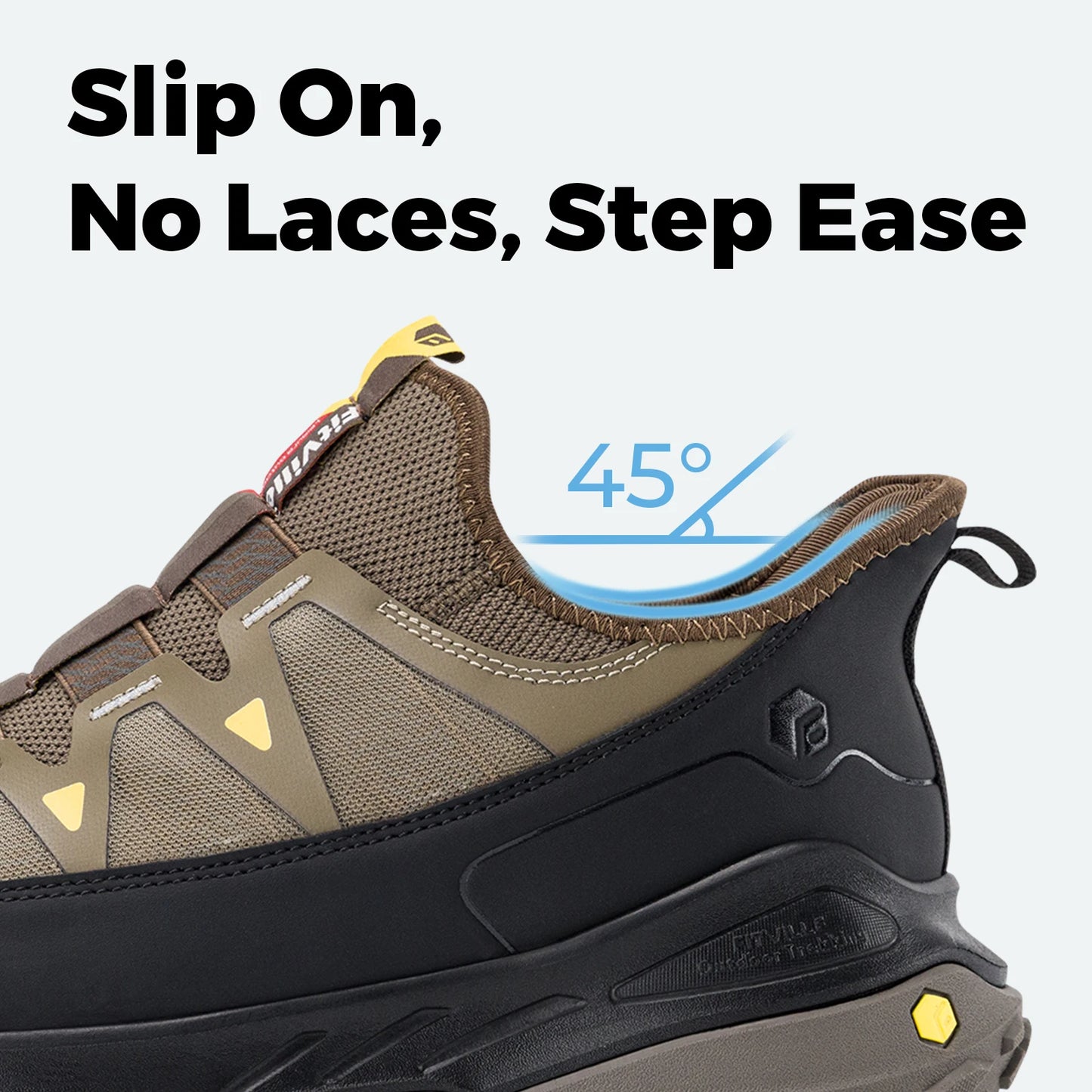 Fittington Slip On Wide Men Running Shoes With Arch Support