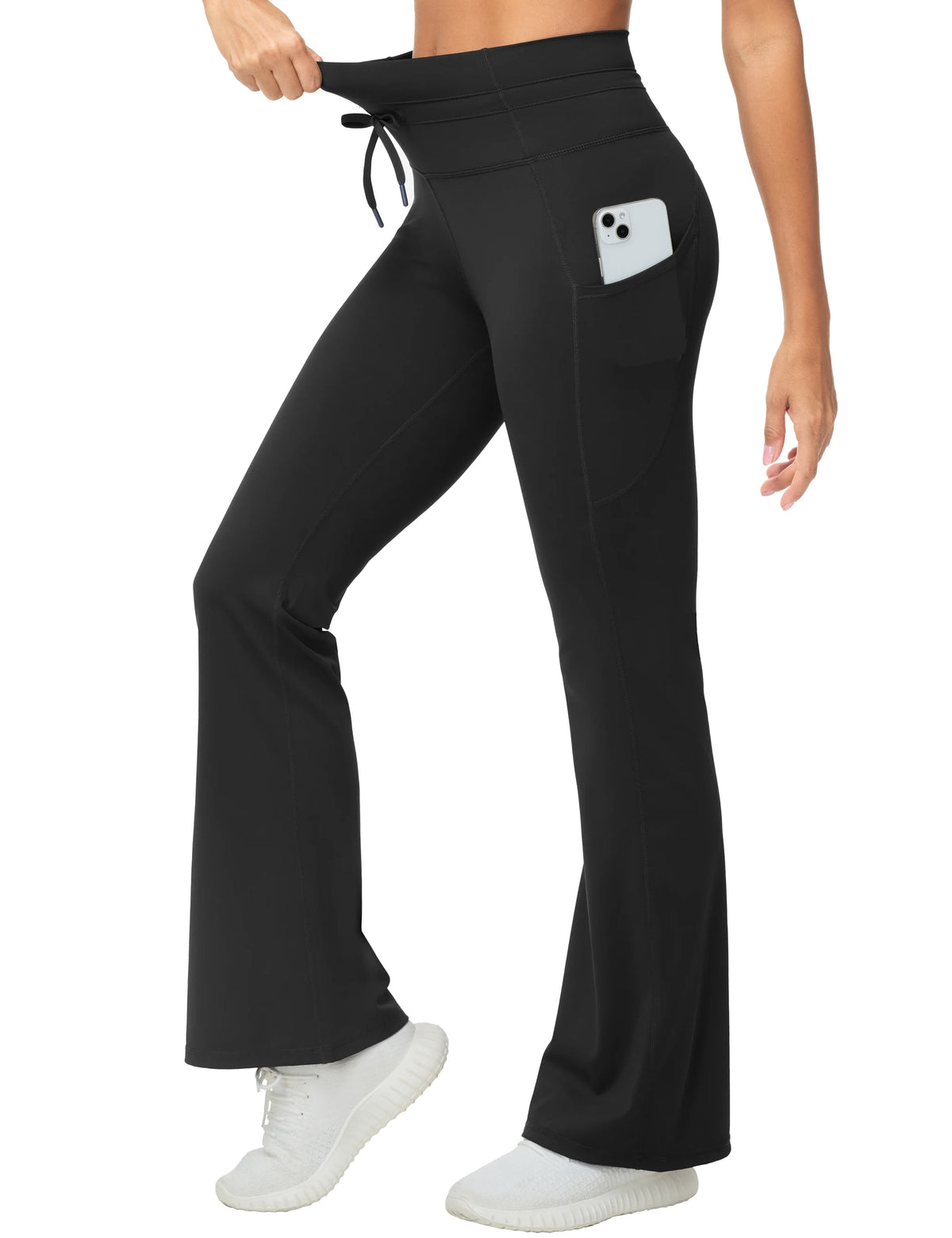 THE GYM PEOPLE Women's High Waisted Flare Yoga Leggings