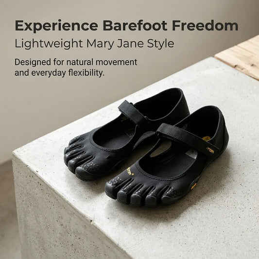 Barefoot Mary Jane Shoes With Adjustable Strap Non Slip