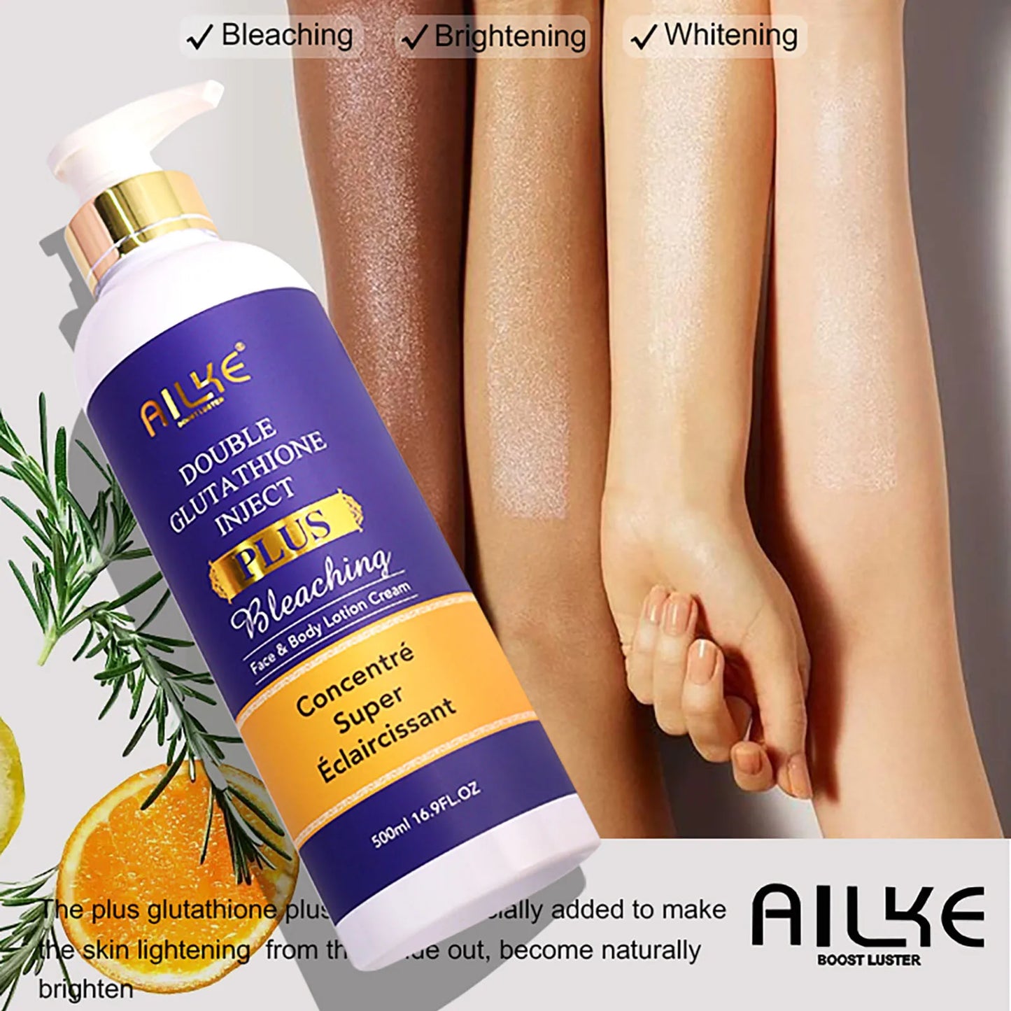 AILKE Brightening Body Milk Moisturizing For Uneven Skin Tone All Skin Types