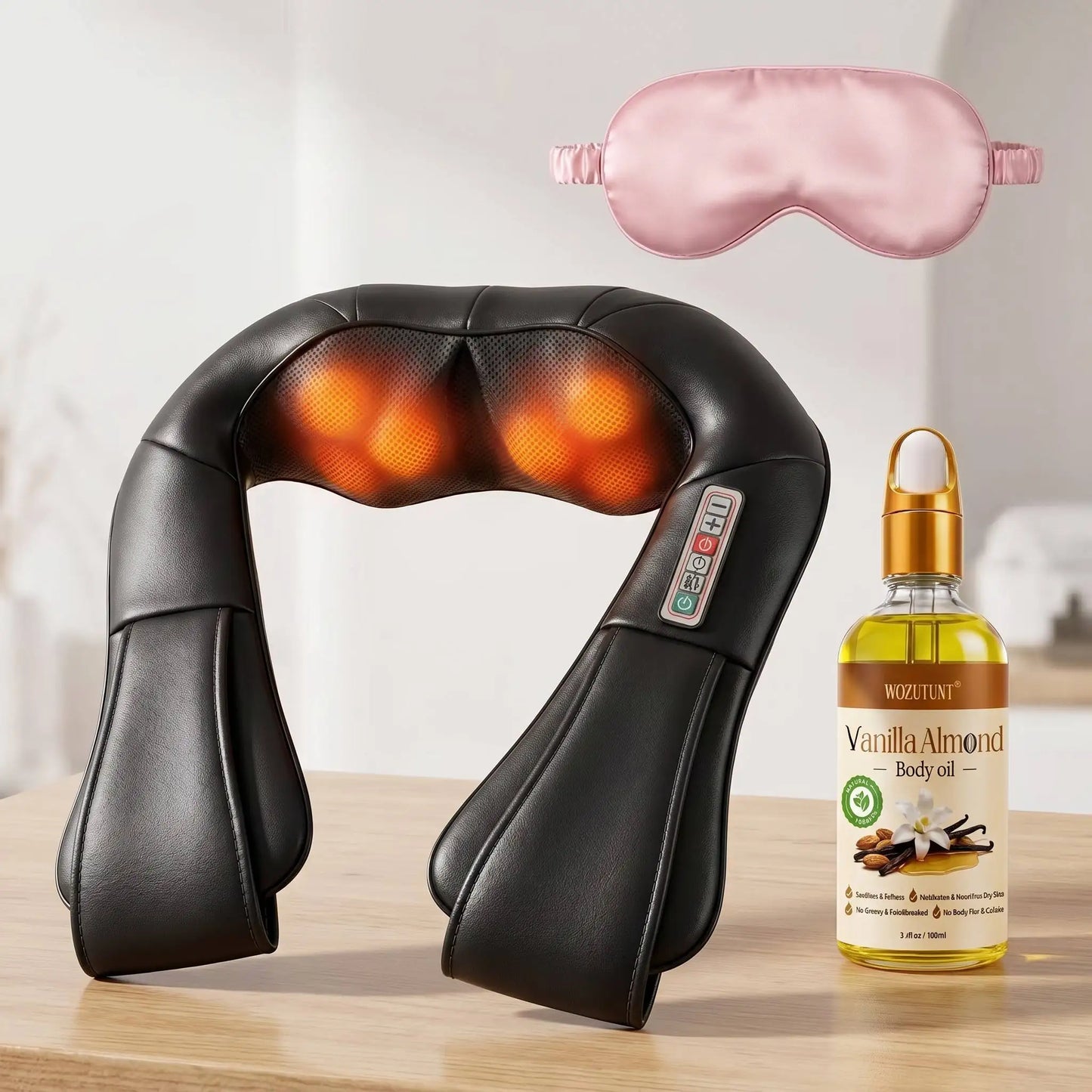 Electric Shiatsu Neck And Shoulder Massager With Heat For Pain Relief