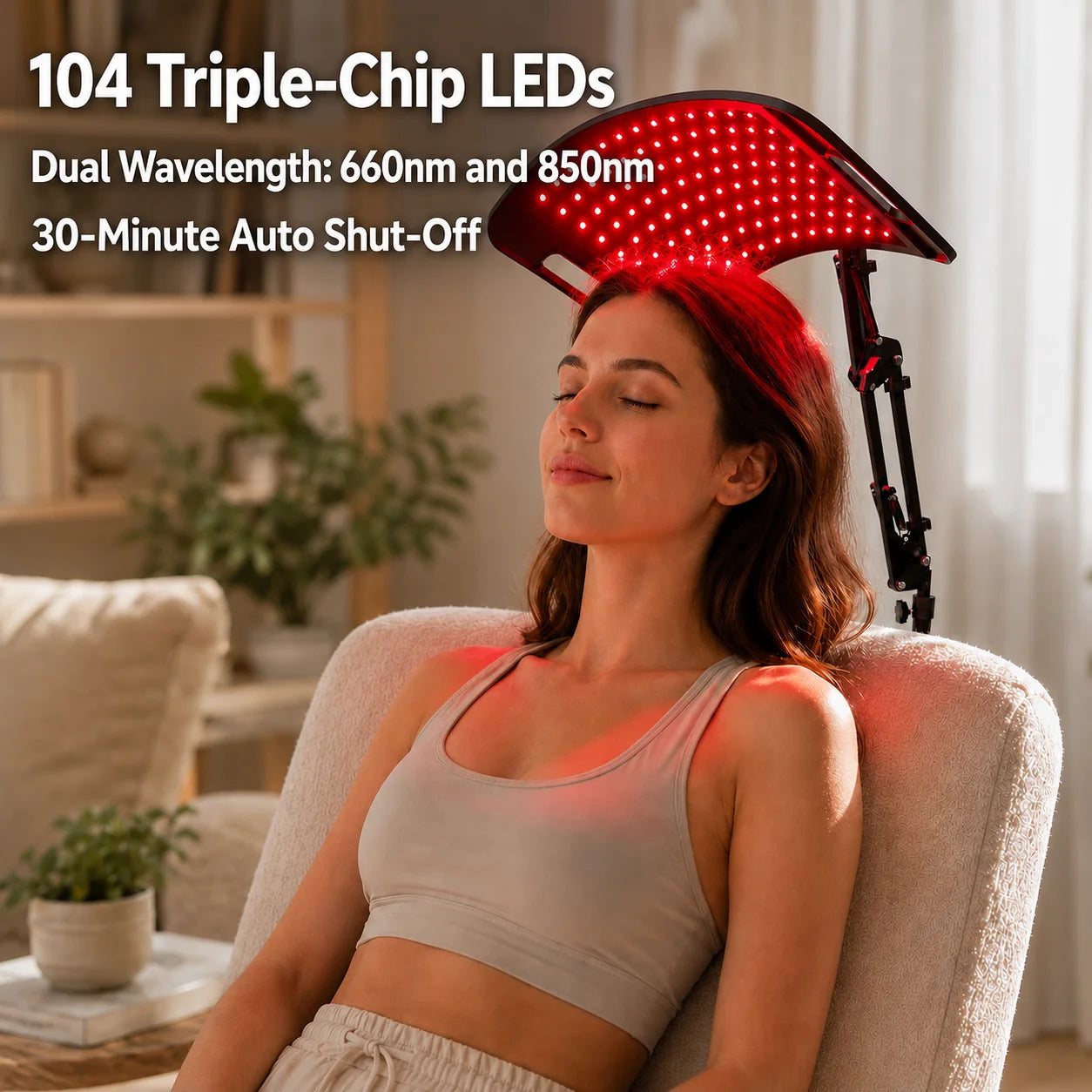 Near Infrared Light Therapy Panel 660nm 850nm With Adjustable Stand
