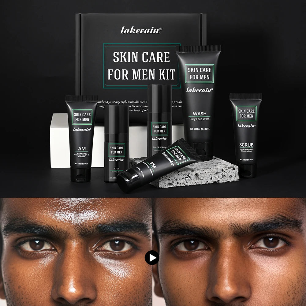 Ibcccndc Lakerain Men Skin Care Kit Oil Control Hydrate