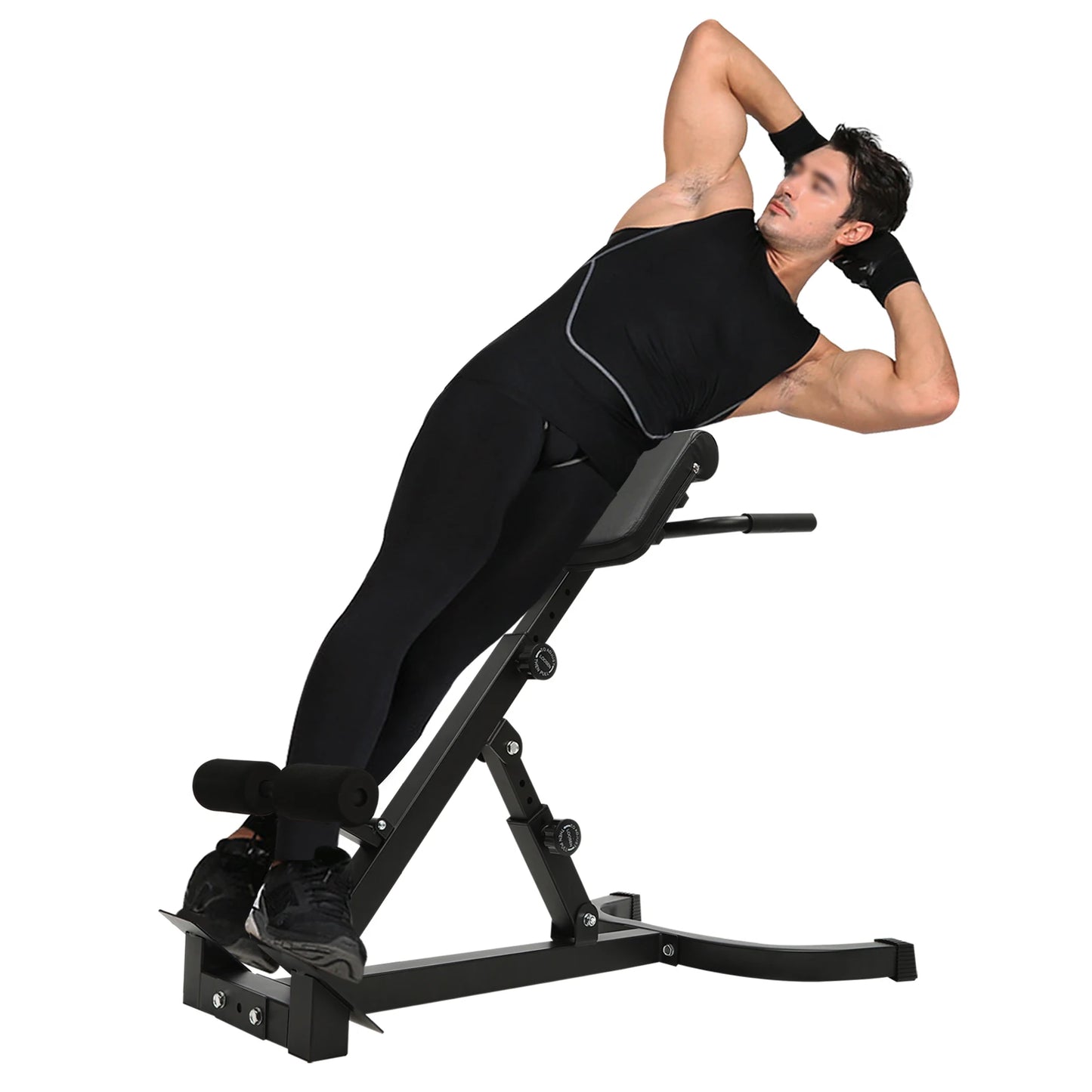 Home Fitness Adjustable Roman Chair Hyperextension Back Extension Bench