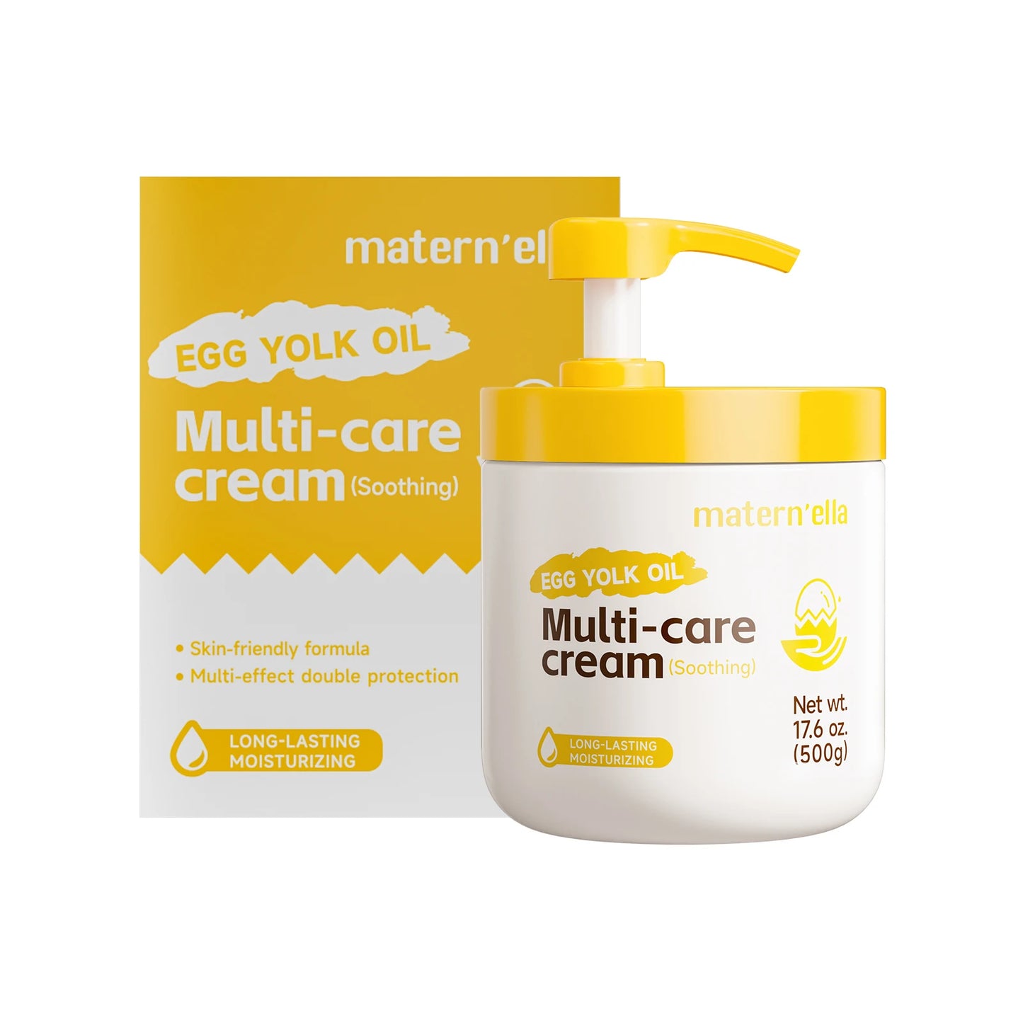 Egg Yolk Oil Hydrating Body Cream With Hyaluronic Acid And Squalane