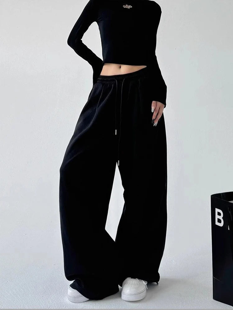 Harajuku Wide Leg Sweatpants Women Streetwear Baggy