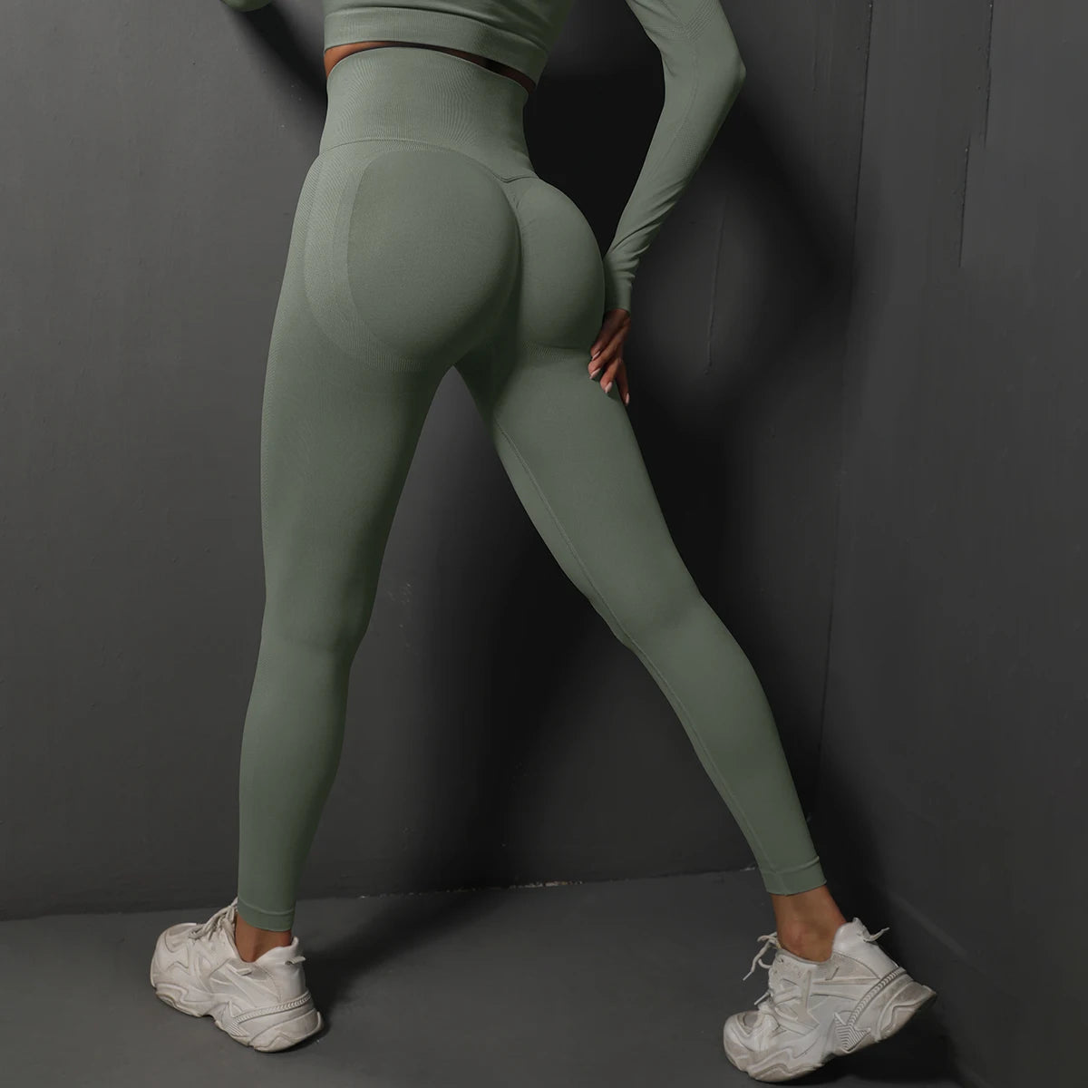 Hamidou Women Yoga Leggings High Waist Seamless Gym Pants