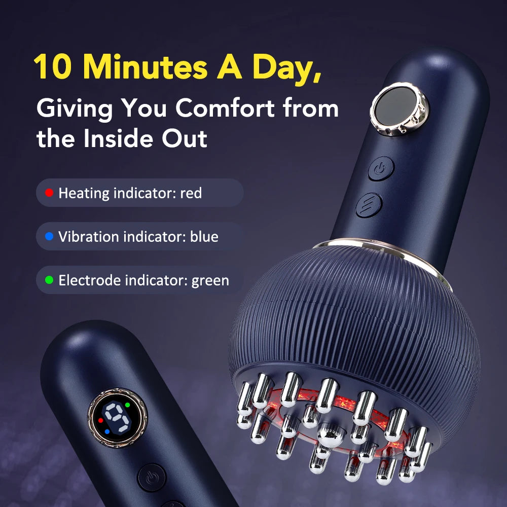 Hailicare Meridian Brush Gua Sha Massager EMS Full Body