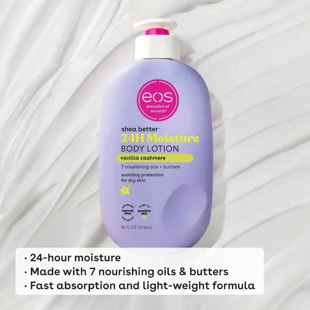 Shea Better Vanilla Cashmere 24 Hour Moisturizing Dry Skin Lotion