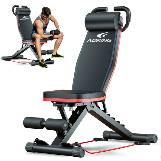 Foldable 14In1 Weight Bench 1000 Lb Capacity For Full Body